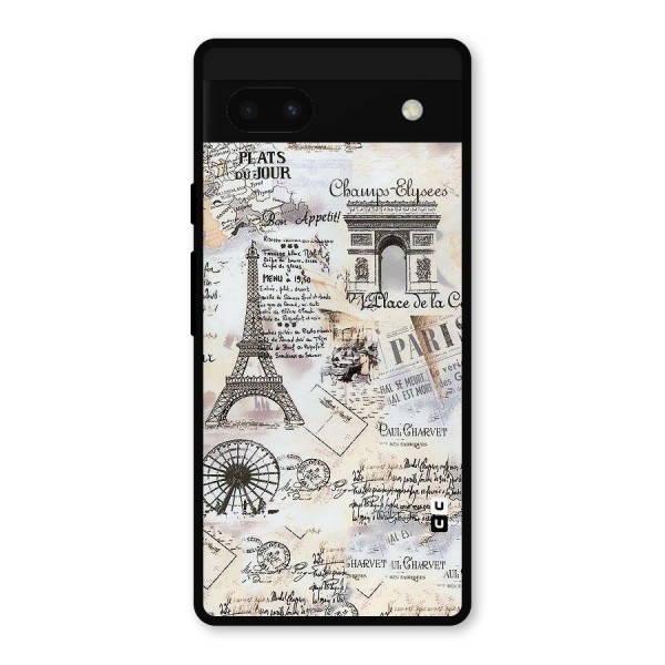 Paris Paper Metal Back Case for Google Pixel 6a