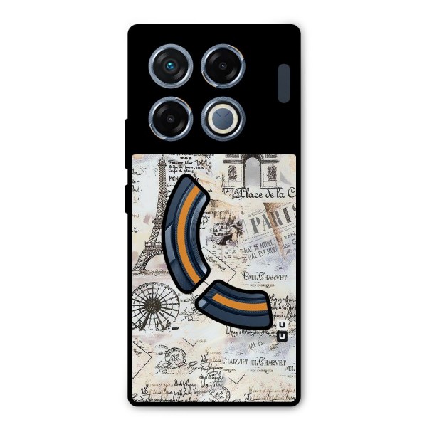 Paris Paper Metal Back Case for Infinix GT 20 Pro