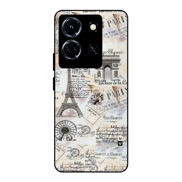 Paris Paper Metal Back Case for Infinix Note 30 5G