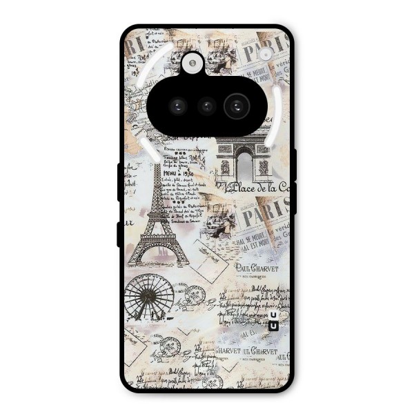 Paris Paper Metal Back Case for Nothing Phone 3a