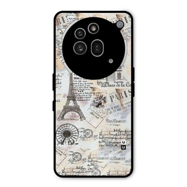Paris Paper Metal Back Case for Nothing Phone 3a Pro