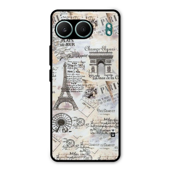 Paris Paper Metal Back Case for OnePlus Nord 4