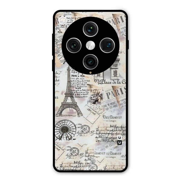 Paris Paper Metal Back Case for Oppo Find X8 Pro