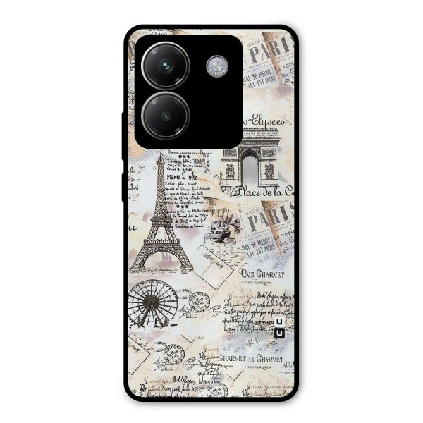 Paris Paper Metal Back Case for Poco M7 Pro 5G