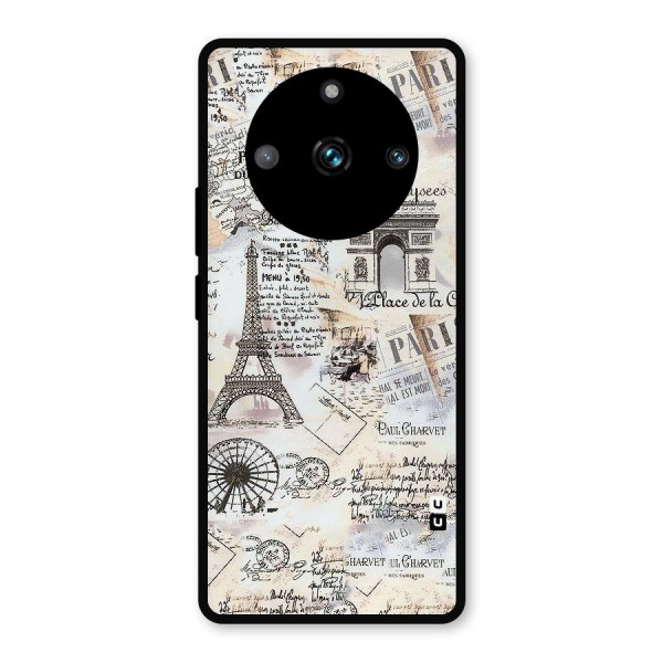 Paris Paper Metal Back Case for Realme 11 Pro Plus