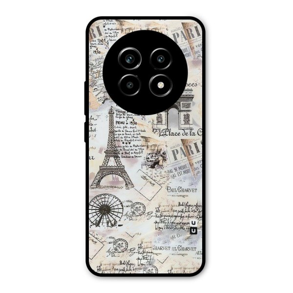 Paris Paper Metal Back Case for Realme 13 Pro