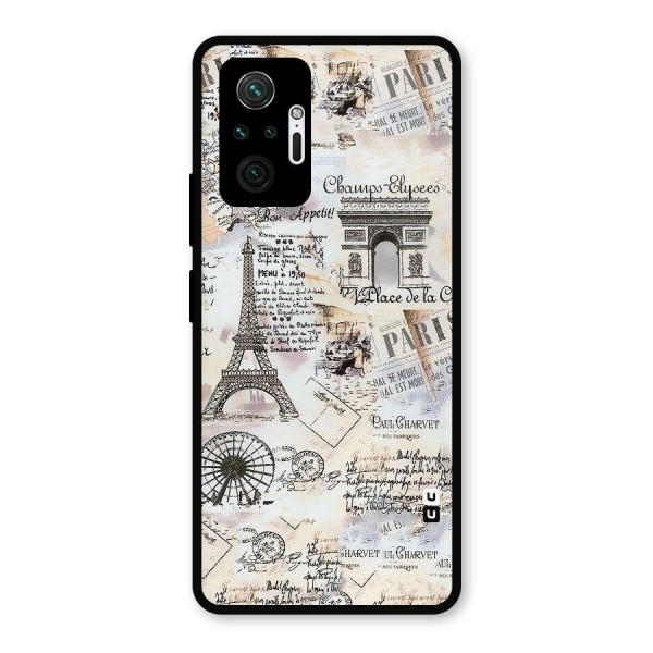 Paris Paper Metal Back Case for Redmi Note 10 Pro Max