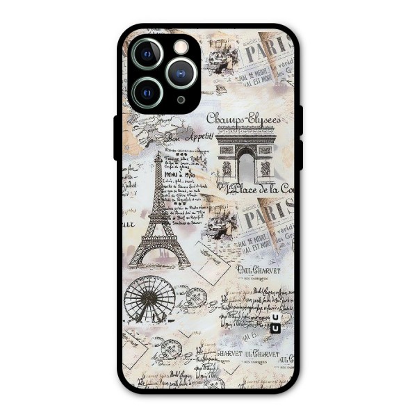 Paris Paper Metal Back Case for iPhone 11 Pro Max