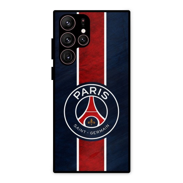 Paris Saint Germain Football Club Metal Back Case for Galaxy S22 Ultra 5G