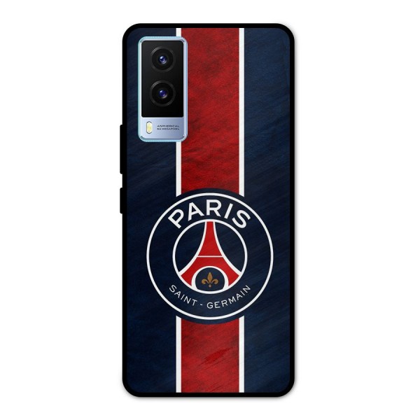 Paris Saint Germain Football Club Metal Back Case for Vivo V21e 5G