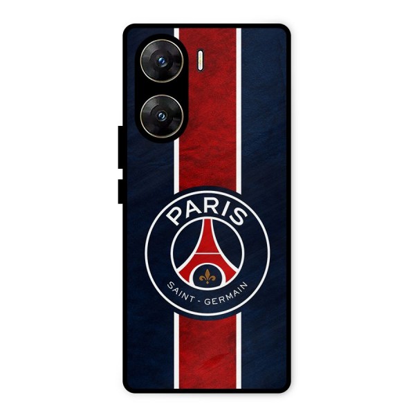 Paris Saint Germain Football Club Metal Back Case for Vivo V29e