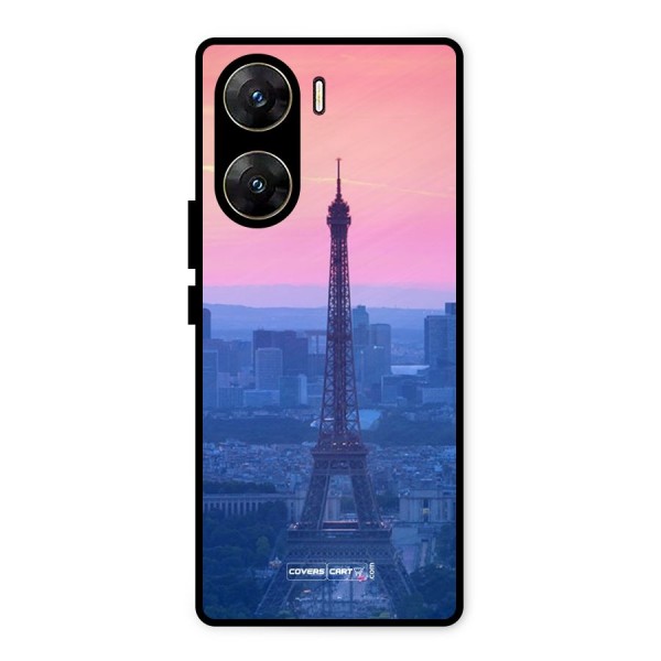 Paris Tower Metal Back Case for Vivo V29e