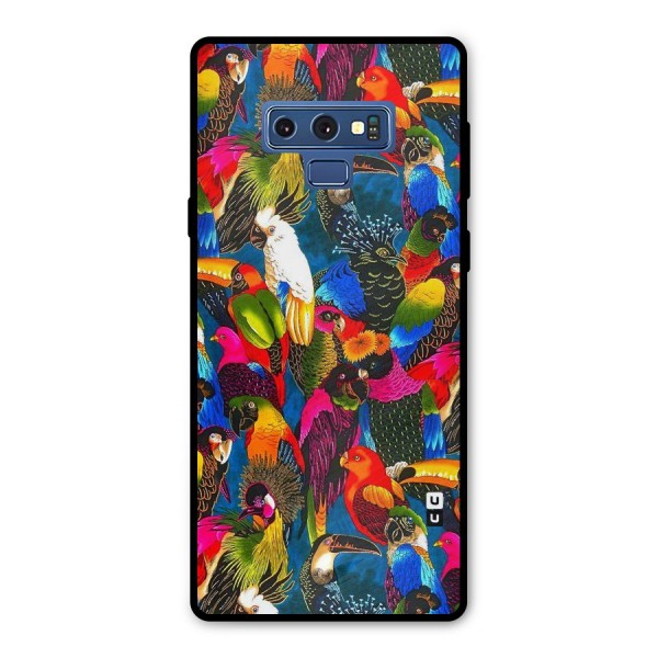 Parrot Art Metal Back Case for Galaxy Note 9