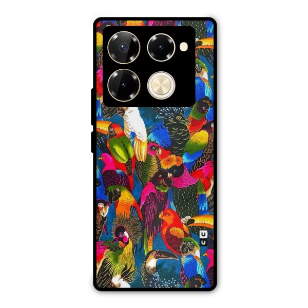 Parrot Art Metal Back Case for Infinix Note 40 Pro Plus