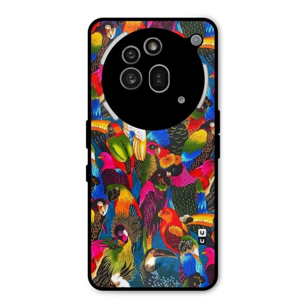 Parrot Art Metal Back Case for Nothing Phone 3a Pro