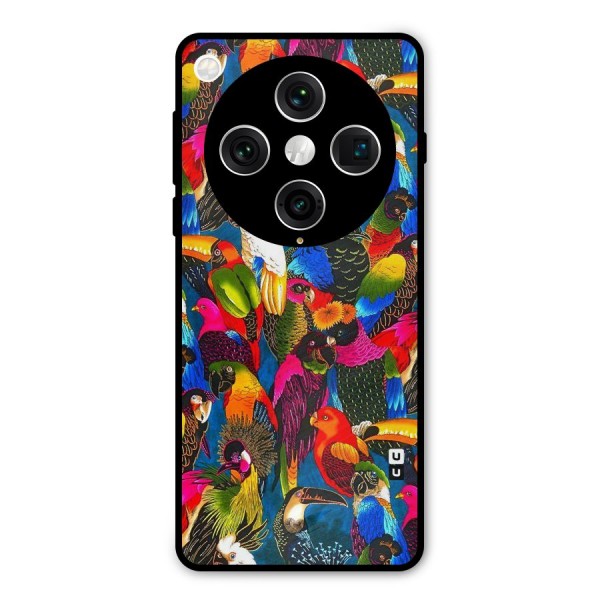 Parrot Art Metal Back Case for Oppo Find X8 Pro