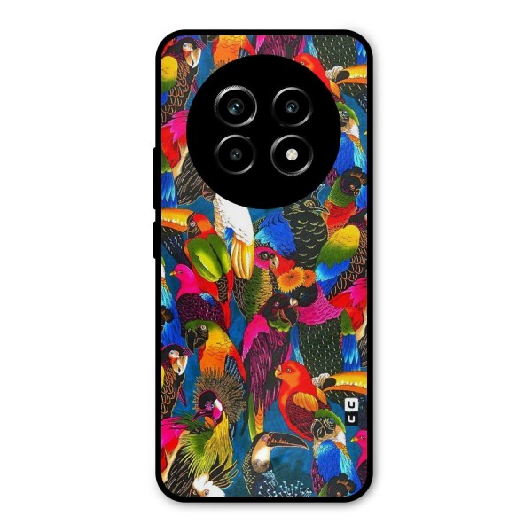 Parrot Art Metal Back Case for Realme 13 Pro