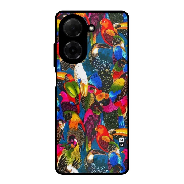 Parrot Art Metal Back Case for Redmi A5 4G