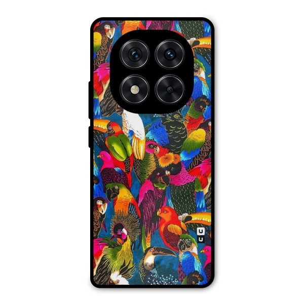 Parrot Art Metal Back Case for Redmi Note 14 Pro 5G