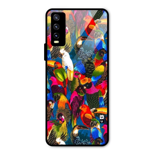 Parrot Art Metal Back Case for Vivo Y20i
