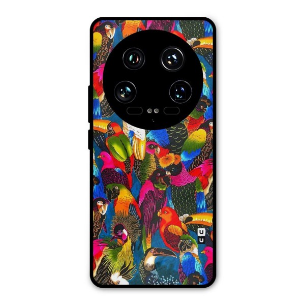 Parrot Art Metal Back Case for Xiaomi 14 Ultra