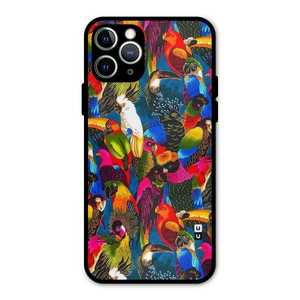 Parrot Art Metal Back Case for iPhone 11 Pro Max