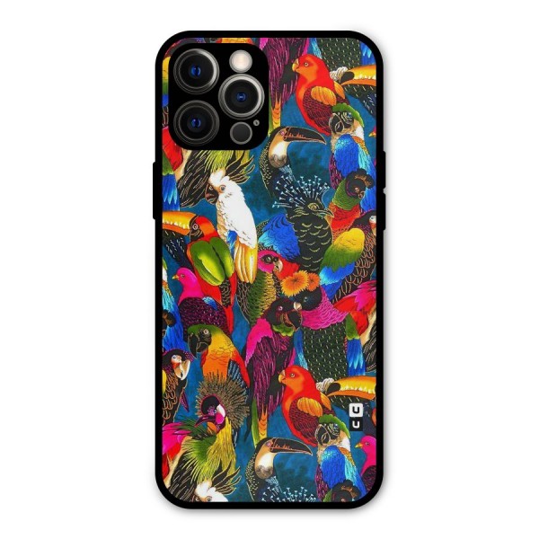 Parrot Art Metal Back Case for iPhone 12 Pro Max