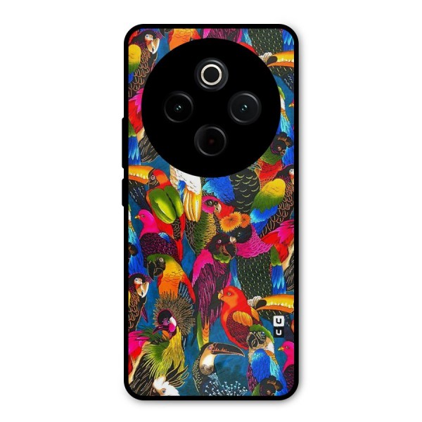 Parrot Art Metal Back Case for iQOO Z10