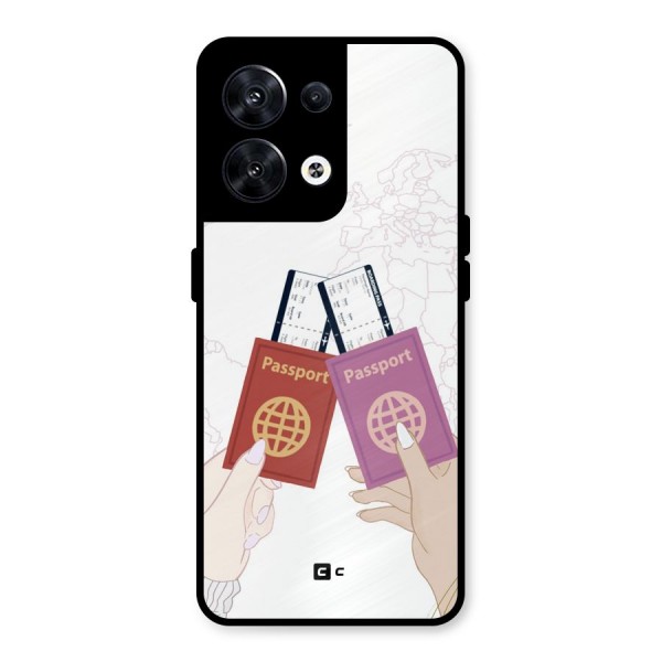 Passport Drive Metal Back Case for Oppo Reno8 5G