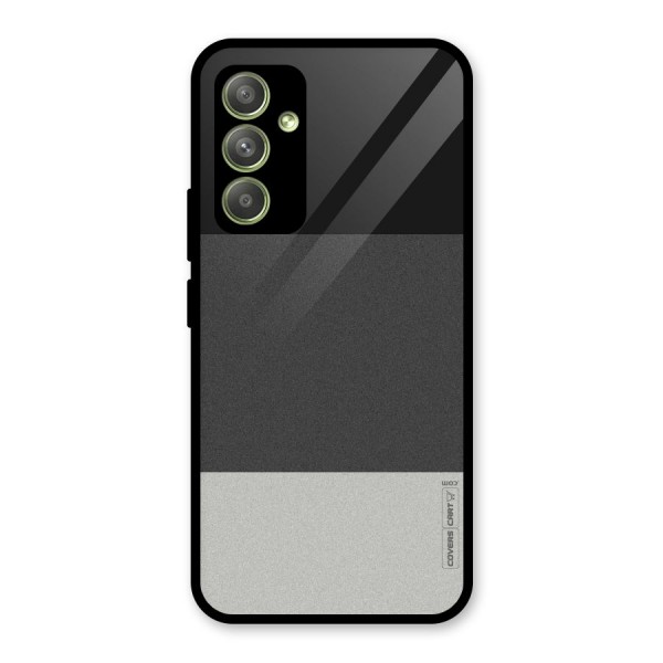 Pastel Black and Grey Glass Back Case for Galaxy A54