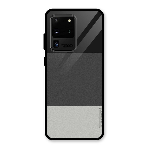 Pastel Black and Grey Glass Back Case for Galaxy S20 Ultra
