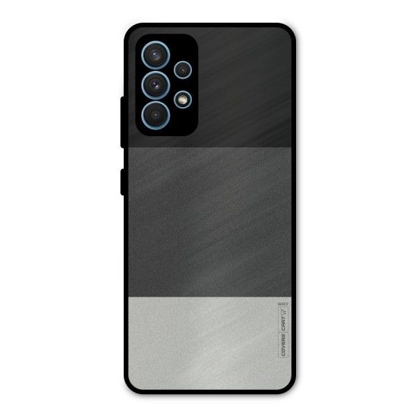 Pastel Black and Grey Metal Back Case for Galaxy A32