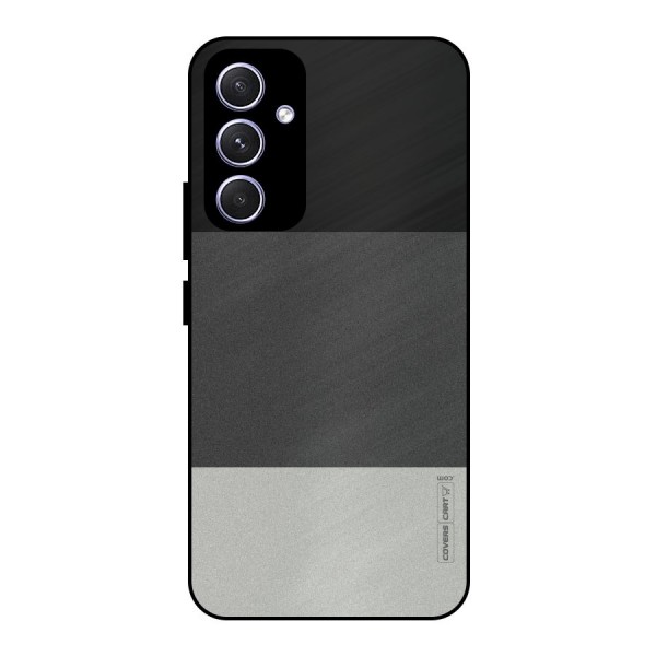 Pastel Black and Grey Metal Back Case for Galaxy A54