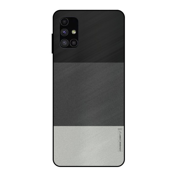 Pastel Black and Grey Metal Back Case for Galaxy M51