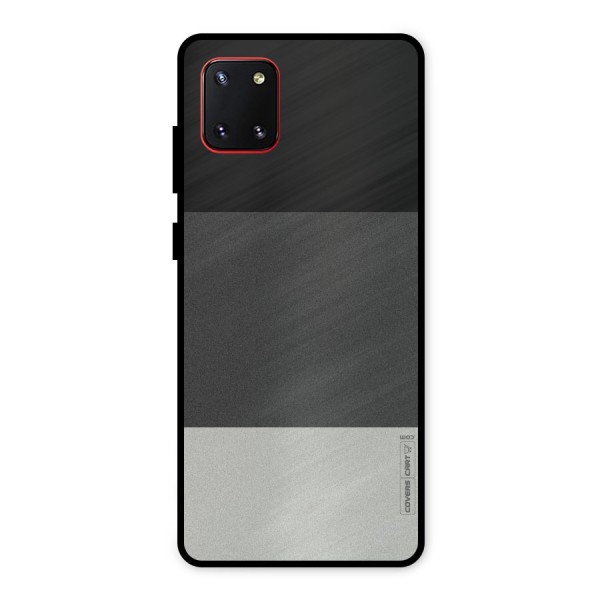 Pastel Black and Grey Metal Back Case for Galaxy Note 10 Lite