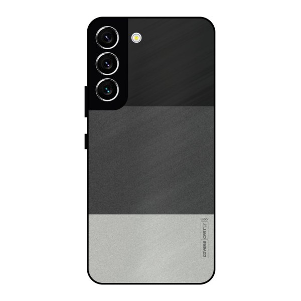 Pastel Black and Grey Metal Back Case for Galaxy S22 5G