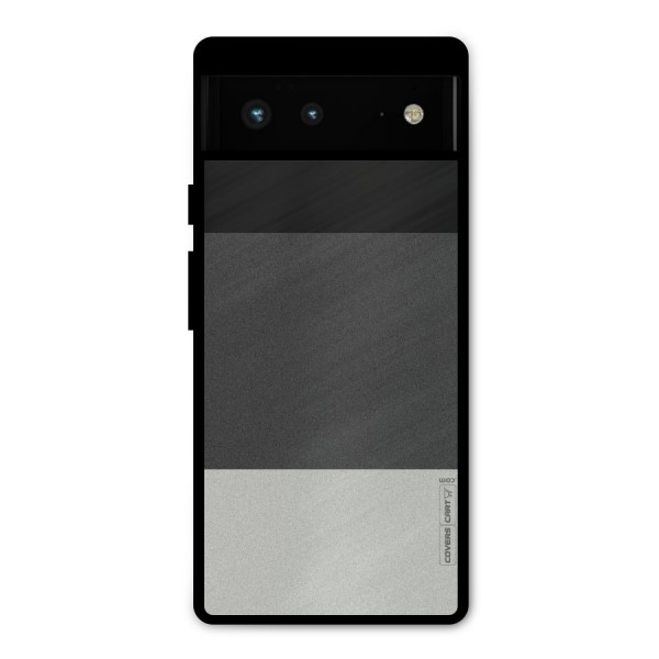 Pastel Black and Grey Metal Back Case for Google Pixel 6