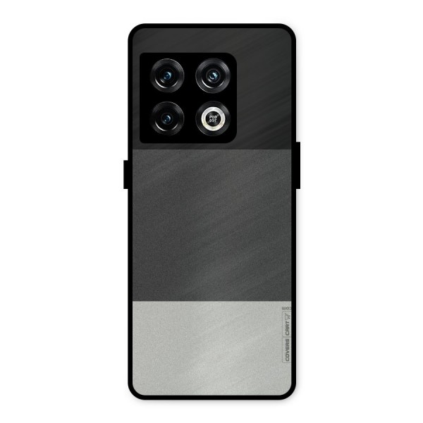 Pastel Black and Grey Metal Back Case for OnePlus 10 Pro 5G