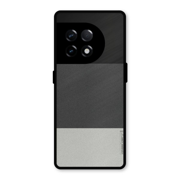 Pastel Black and Grey Metal Back Case for OnePlus 11R