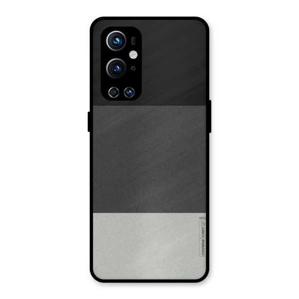 Pastel Black and Grey Metal Back Case for OnePlus 9 Pro