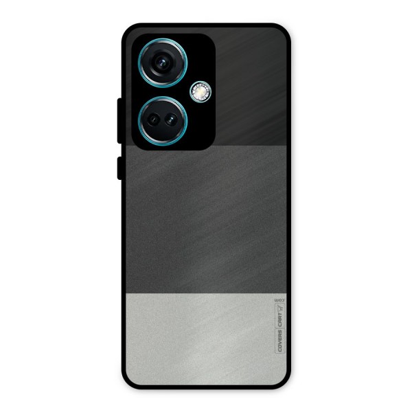 Pastel Black and Grey Metal Back Case for OnePlus Nord CE 3 5G