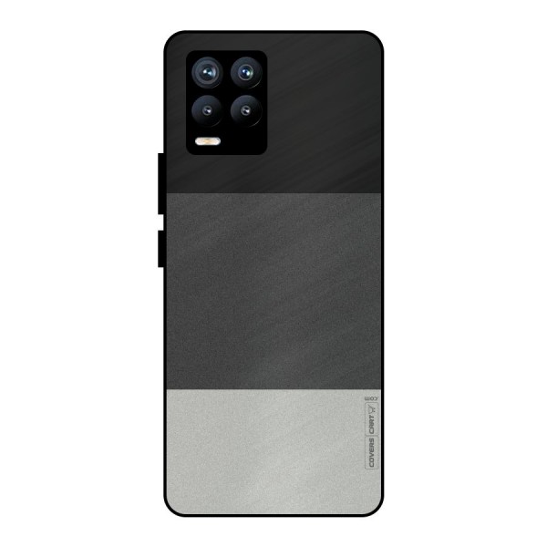 Pastel Black and Grey Metal Back Case for Realme 8 Pro