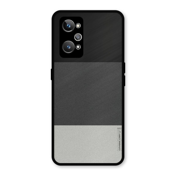 Pastel Black and Grey Metal Back Case for Realme GT Neo2