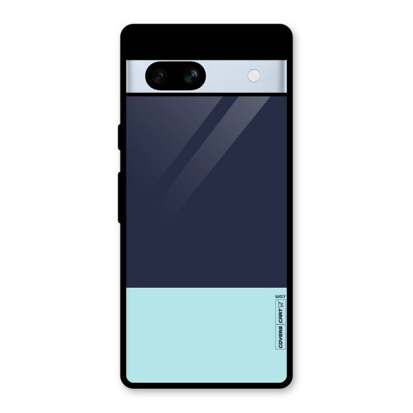 Pastel Blues Glass Back Case for Google Pixel 7a