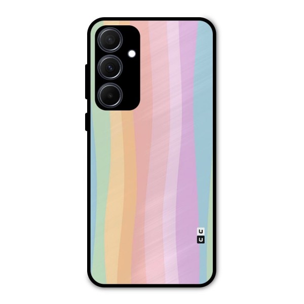 Pastel Curves Metal Back Case for Galaxy A35