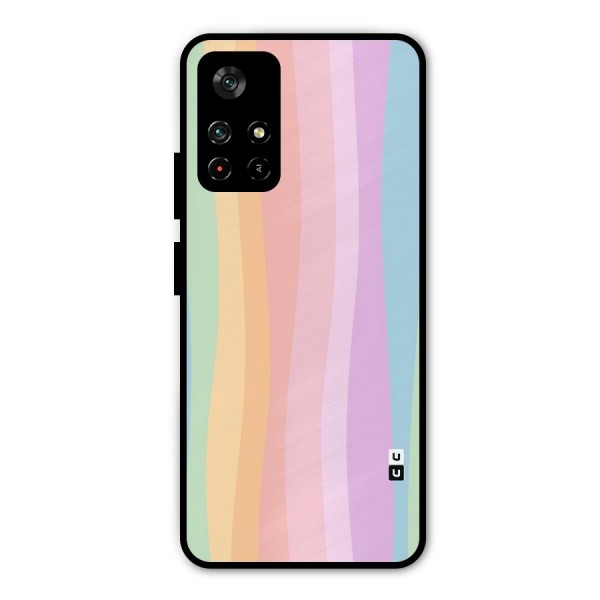 Pastel Curves Metal Back Case for Redmi Note 11T 5G