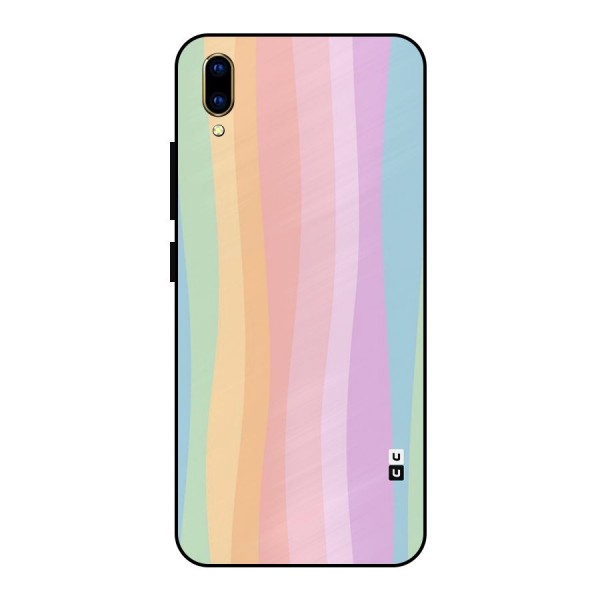 Pastel Curves Metal Back Case for Vivo V11 Pro