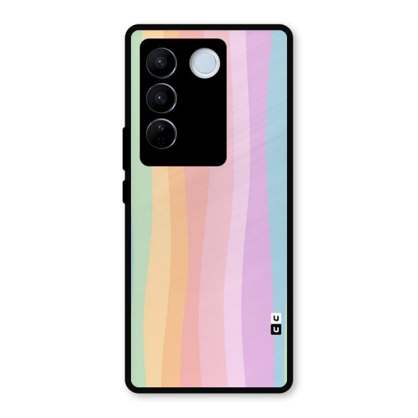 Pastel Curves Metal Back Case for Vivo V27