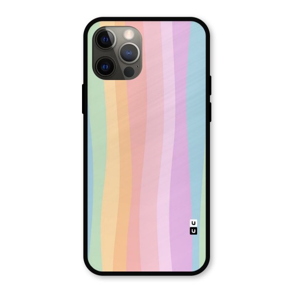 Pastel Curves Metal Back Case for iPhone 12 Pro