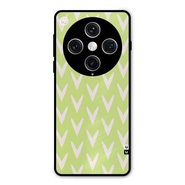 Pastel Green Grass Metal Back Case for Oppo Find X8 Pro
